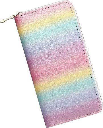 Amazon.com: KUKOO Glitter Wallet for Women Shiny Long Phone Clutch Purse Ladies Card Holder : Clothing, Shoes & Jewelry