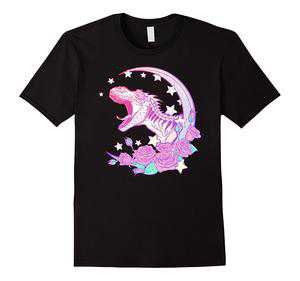 Pastel Goth Cute T-Rex Dinosaur T-shirt Tee Screen Print Kawaii Babe