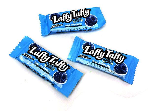 Wild Blue Raspberry Laffy Taffy bite-size | OldTimeCandy.com