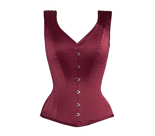 burgundy corset top