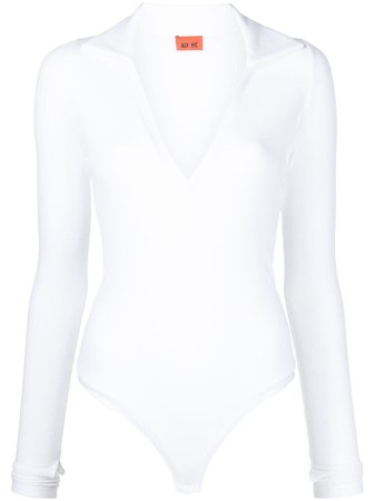 ALIX NYC Monterey Polo Collar Jersey Bodysuit - Farfetch