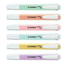 Cute Pastel Stationary Highlighters High School Supplies