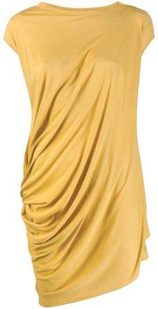 ruched cap sleeve dress