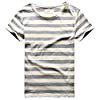 Amazon.com: Zecmos Men T-Shirt Stripes Short Sleeve Slim Fit Striped T Shirt Grey Size XL: Clothing