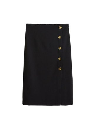 MANGO Buttoned midi skirt