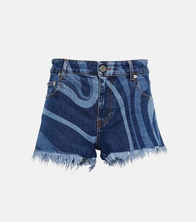 Marmo Denim Shorts in Blue - Pucci | Mytheresa