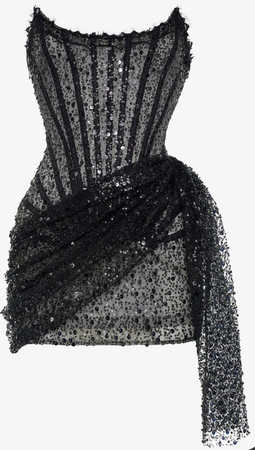Black Glitter dress