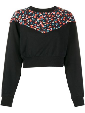 Nike floral-print Cropped Sweatshirt - Farfetch