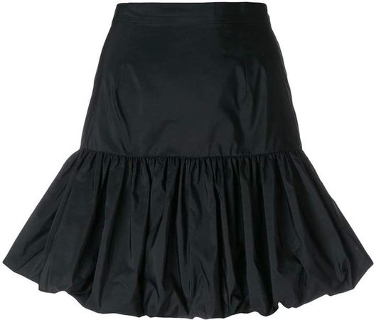 gathered hem skirt