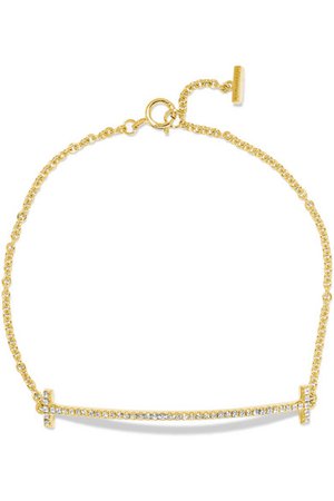 Tiffany & Co. | Bracelet en or 18 carats et diamants T Smile | NET-A-PORTER.COM