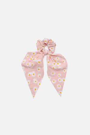 Flower Scrunchie with Ties – Adika