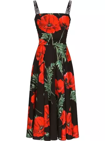 Dolce & Gabbana floral-print midi dress