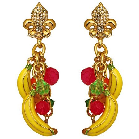 Gone Bananas Earrings | Banana Jewelry – Ritzy Couture by Esme Hecht