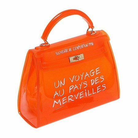 Orange Un Voyage Top Handle Midi jelly Tote Bag - Catalina | SHOP WOMENS FASHION