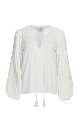 Postiano Linen Blouse by We Are Kindred | Moda Operandi