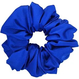 blue scrunchie .