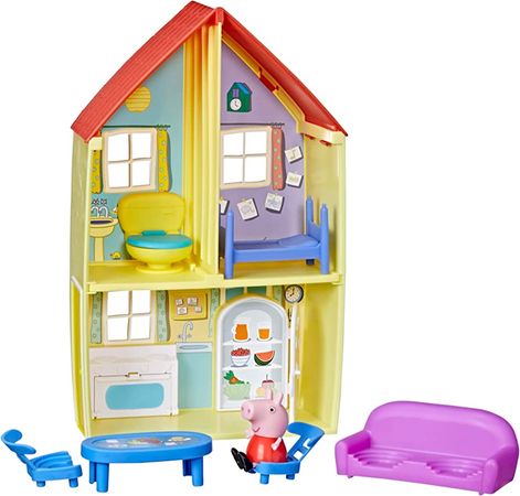 Amazon.com: Peppa Pig Peppa’s Adventures Peppa’s Family House Playset, Includes Peppa Pig figure and 6 Fun Accessories, Preschool Toy for Ages 3 and Up