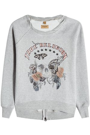 Embroidered Sweatshirt with Cotton Gr. M