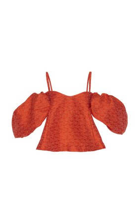 Ra Ra Jacquard Linen-Blend Top by Rosie Assoulin | Moda Operandi