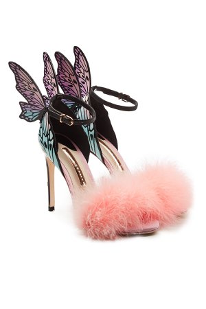 Talulah Leather Sandals with Feathers Gr. EU 38