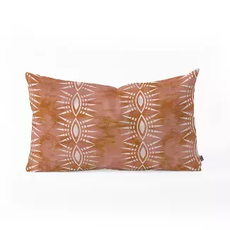 Schatzi Stripe Rust Lumbar Throw Pillow Orange - Deny Designs : Target