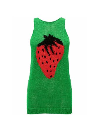 Shop JW Anderson Strawberry Intarsia Knit Tank Top | Saks Fifth Avenue