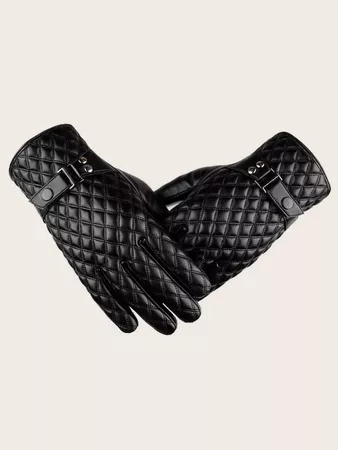 Men Argyle Gloves 1pair | SHEIN USA