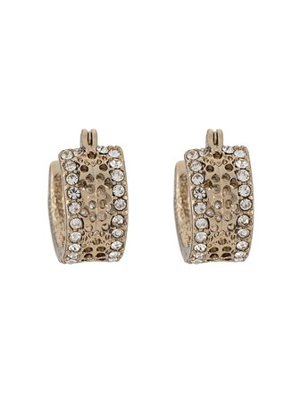 Marchesa Notte crystal embellished small hoops - FARFETCH