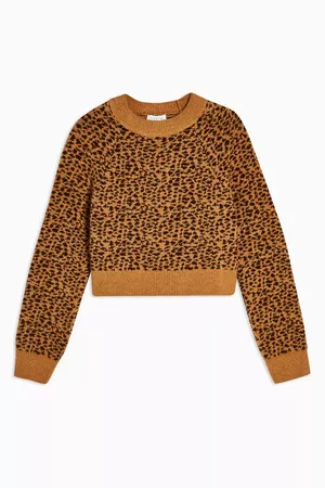 Micro Animal Cropped Jumper | Topshop