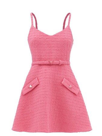 Valentino pink tweed dress