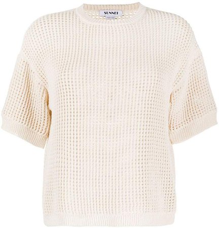 Short-Sleeved Knitted Top