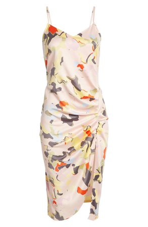 Strappy Shirred Sleeveless Midi Dress | Nordstrom