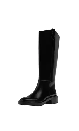 Flat equestrian-style boots - Women's See all | Stradivarius United States