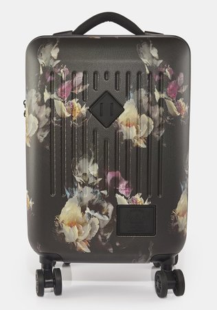 Herschel Floral Carry On Rolling Suitcase | Dolls Kill