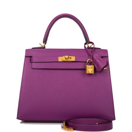 Hermes Anemone Epsom Sellier Kelly 25cm Gold Hardware – Madison Avenue Couture