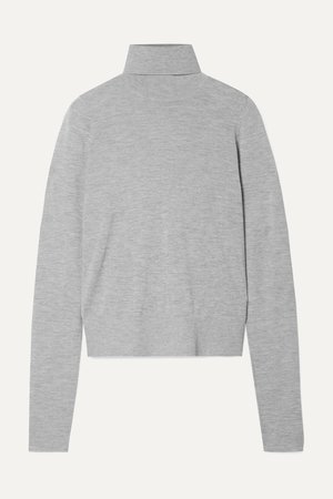 Gray Cashmere turtleneck sweater | Co | NET-A-PORTER