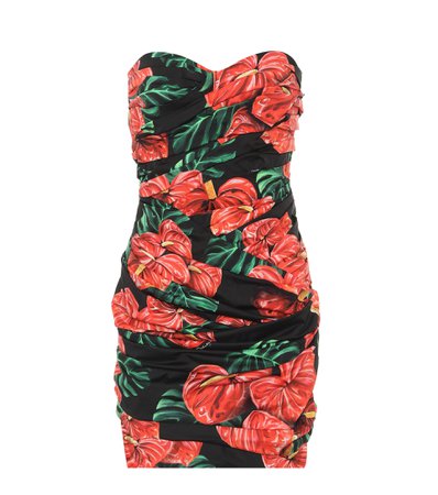 Floral Stretch-Cotton Minidress | Dolce & Gabbana - Mytheresa