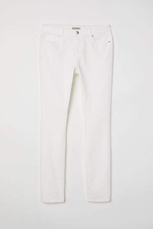 H&M+ Slim-fit Pants - White