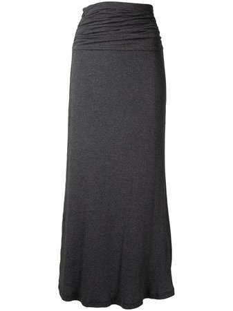 James Perse ribbed wide waistband skirt