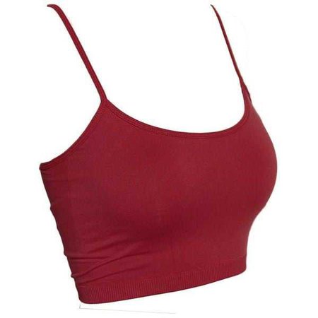 Red Cropped Tank Top