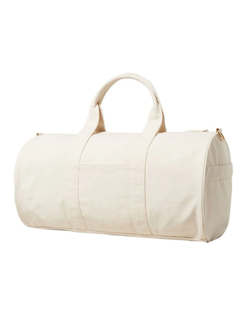 HeritageSeed Heritage Canvas Duffle Bag In White