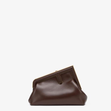 Dark brown leather bag - FENDI FIRST SMALL | Fendi