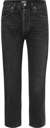 Mckenzie Mid-rise Straight-leg Jeans - Black