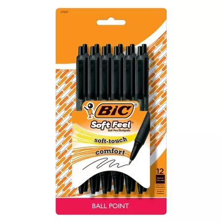 BIC® Retractable Ballpoint Pen, 12ct - Black : Target