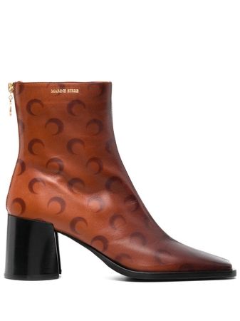 Marine Serre Leather Ankle Boots - Farfetch
