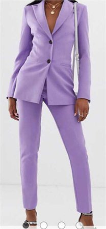 Pastel Purple Pant Suit