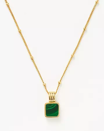 Iconic Lucy Williams Malachite Necklace Set | 18ct Gold Plated Vermeil | Missoma