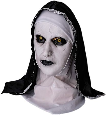 Amazon.com: Wellin International Nun Scary Latex Mask, Halloween Party Scary Full Head Costume Mask (Nun Mask) : Toys & Games