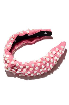 Lele Sadoughi Heart Studded Knotted Headband | Nordstrom