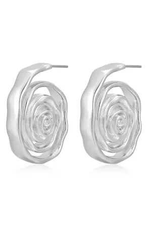 Luv AJ Rosette Coil Drop Earrings | Nordstrom
